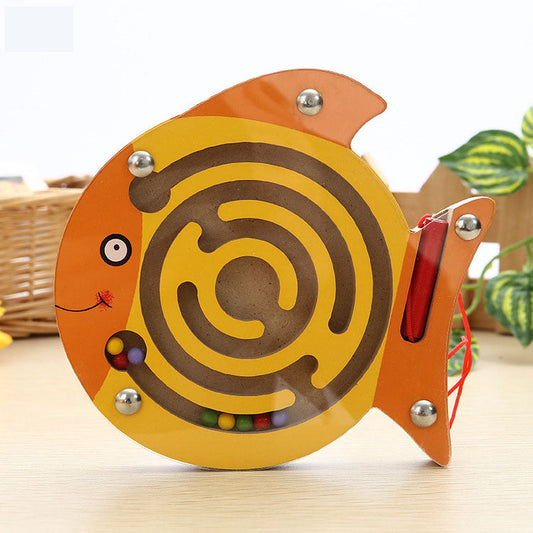 Magnetic Wooden Maze Puzzle Toy