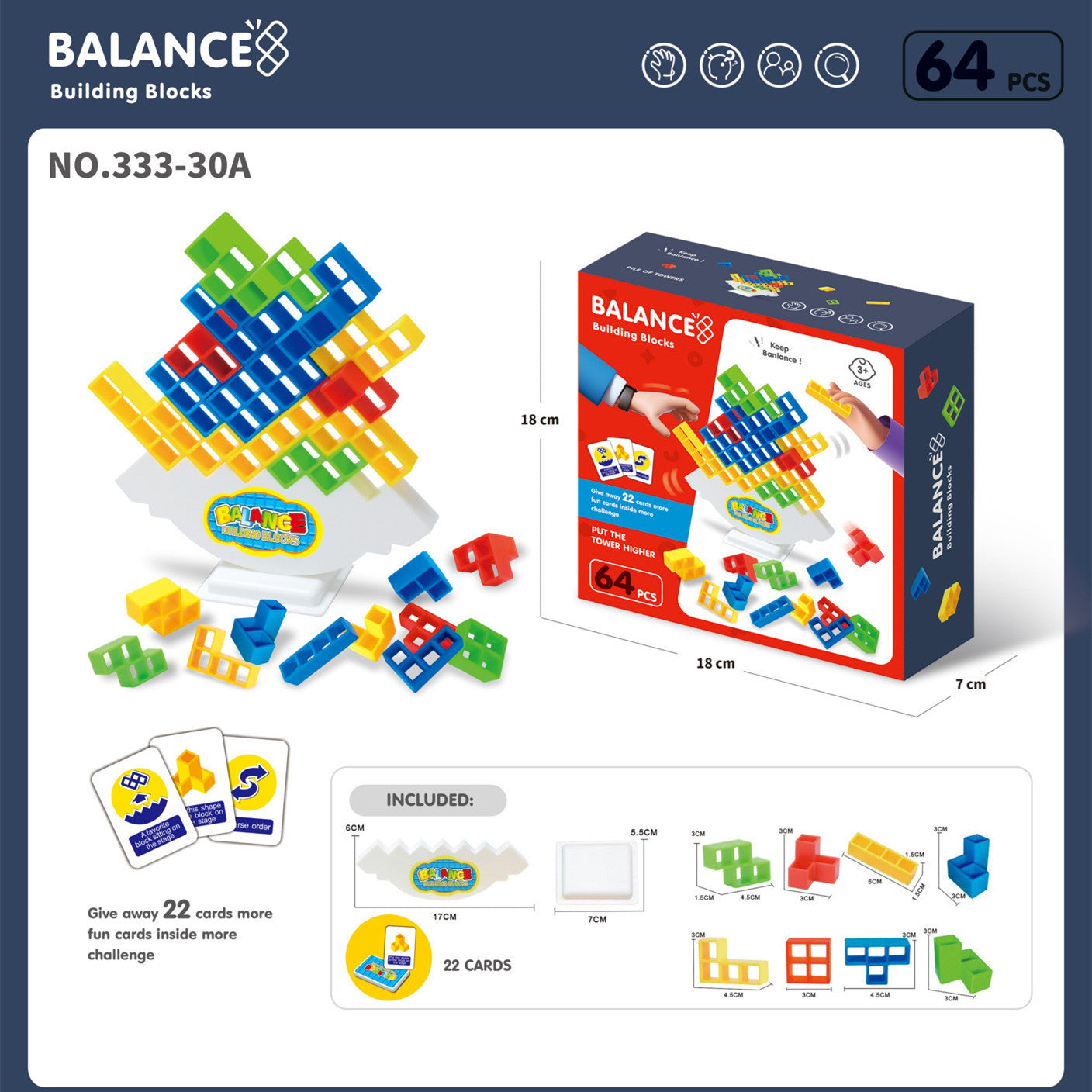 Balance Stacking Tower Block Game